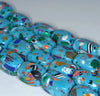 18x13MM Blue Matrix Turquoise Gemstone Rectangle Cube Loose Beads 7 inch Half Strand (90183232-A148)