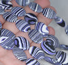 18x13MM Purple Black Matrix Turquoise Gemstone Oval Loose Beads 16 inch Full Strand (90183241-A149)