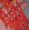 12x7MM Red Yellow Matrix Turquoise Gemstone Diamond Square Loose Beads 15 inch Full Strand (90183275-A150)