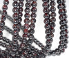 9MM Red Garnet Gemstone Round Loose Beads 15.5 inch Full Strand (90183593-A117)