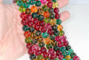 10MM Multi Color Quartz Gemstone Round Loose Beads 15.5 inch Full Strand (90183728-A121)