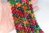 12MM Multi Color Quartz Gemstone Round Loose Beads 15 inch Full Strand (90183729-A121)