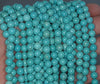 7 - 8MM Turquoise Howlite Gemstone ROUND Loose Beads 16 inch Full Strand (90184614-A131)