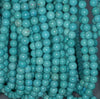 7 - 8MM Turquoise Howlite Gemstone ROUND Loose Beads 16 inch Full Strand (90184614-A131)