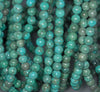 7 - 8MM Turquoise Gemstone ROUND Loose Beads 15.5 inch Full Strand (90184623-A132)