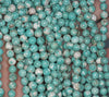 7 - 8MM Turquoise Howlite Gemstone ROUND Loose Beads 15.5 inch Full Strand (90184626-A132)