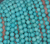 8MM Turquoise Howlite Gemstone ROUND Loose Beads 15.5 inch Full Strand (90184631-A132)