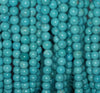 8MM Turquoise Howlite Gemstone ROUND Loose Beads 15.5 inch Full Strand (90184631-A132)