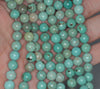 8MM Turquoise Howlite Gemstone ROUND Loose Beads 15.5 inch Full Strand (90184635-A133)