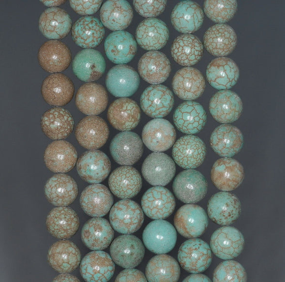 8MM Boulder Creek Turquoise Gemstone ROUND Loose Beads 16 inch Full Strand (90184636-A133)