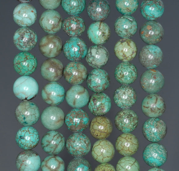 8MM Turquoise Gemstone ROUND Loose Beads 15.5 inch Full Strand (90184638-A133)