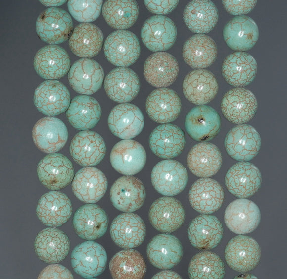 8MM Turquoise Howlite Gemstone ROUND Loose Beads 16 inch Full Strand (90184642-A133)