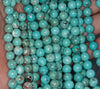 8MM Turquoise Howlite Gemstone ROUND Loose Beads 15.5 inch Full Strand (90184646-A133)