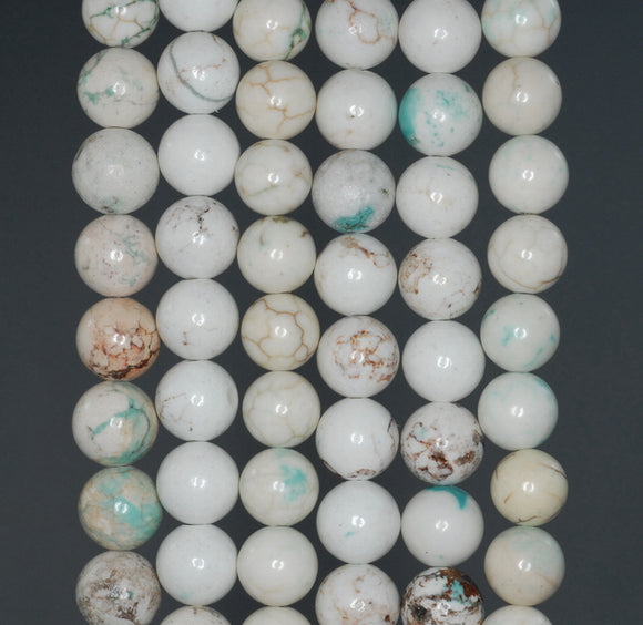 8MM Howlite Gemstone ROUND Loose Beads 16 inch Full Strand (90184650-A134)