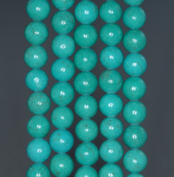 9MM Turquoise Howlite Gemstone ROUND Loose Beads 15.5 inch Full Strand (90184651-A134)