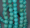 12MM Green Turquoise Gemstone Round Loose Beads 15.5 inch Full Strand (90184657-A143)