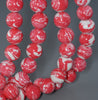 14MM Pink White Matrix Turquoise Gemstone Round Loose Beads 15 inch Full Strand (90184663-A143)