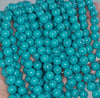 8MM Green Matrix Turquoise Gemstone Round Loose Beads 15.5 inch Full Strand (90184677-A144)