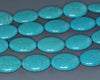 25x18MM Blue Matrix Turquoise Gemstone Oval Loose Beads 16 inch Full Strand (90184682-A144)