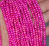 4MM Pink Turquoise Gemstone Round Loose Beads 15.5 inch Full Strand (90184684-A144)