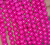 8MM Pink Turquoise Gemstone Round Loose Beads 15.5 inch Full Strand (90184685-A144)