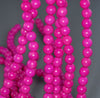 8MM Pink Turquoise Gemstone Round Loose Beads 15.5 inch Full Strand (90184685-A144)