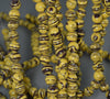 8MM Yellow Brown Matrix Turquoise Gemstone Round Loose Beads 15.5 inch Full Strand (90184689-A145)