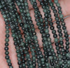 4MM Dark Forest Jade Gemstone ROUND Loose Beads 15.5 inch Full Strand (90184736-A123)