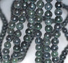 8MM Dark Forest Jade Gemstone ROUND Loose Beads 15.5 inch Full Strand (90184739-A123)