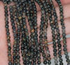 4MM Black Picasso Jasper Gemstone ROUND Loose Beads 15.5 inch Full Strand (90184743-A124)