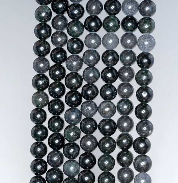 6MM Dark Forest Jade Gemstone ROUND Loose Beads 15.5 inch Full Strand (90184744-A124)