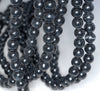 8MM Black Stone Gemstone ROUND Loose Beads 15.5 inch Full Strand (90184745-A124)