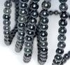 8MM Dark Forest Jade Gemstone ROUND Loose Beads 15.5 inch Full Strand (90184746-A124)