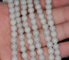 6 - 7MM White Jade Gemstone ROUND Loose Beads 15 inch Full Strand (90184749-A124)