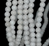 8MM White Jade Gemstone ROUND Loose Beads 15 inch Full Strand (90184750-A124)