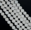 8MM White Jade Gemstone ROUND Loose Beads 15 inch Full Strand (90184750-A124)