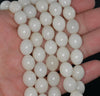 12x10MM White Jade Gemstone Barrel Drum Loose Beads 15.5 inch Full Strand (90184751-A124)