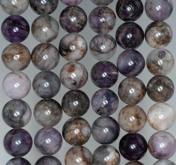 11MM Purple Stone Gemstone ROUND Loose Beads 15.5 inch Full Strand (90184754-A125)