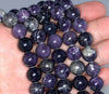 11MM Purple Stone Gemstone ROUND Loose Beads 16 inch Full Strand (90184755-A125)