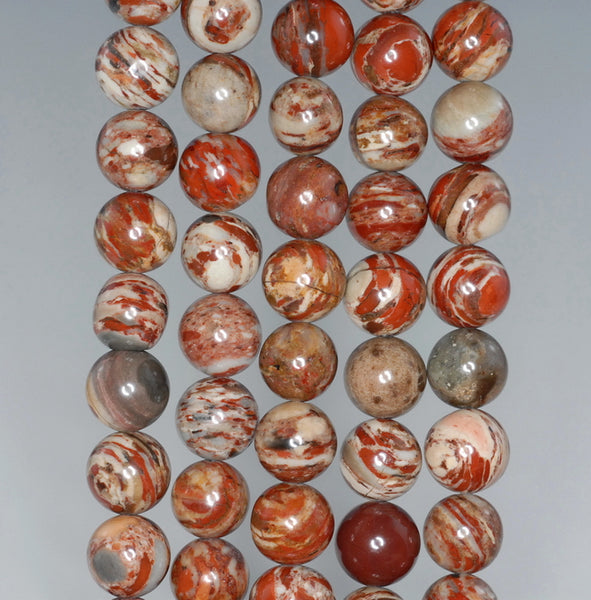 8MM Brecciated Jasper Gemstone ROUND Loose Beads 15.5 inch Full Strand (90184760-A125)