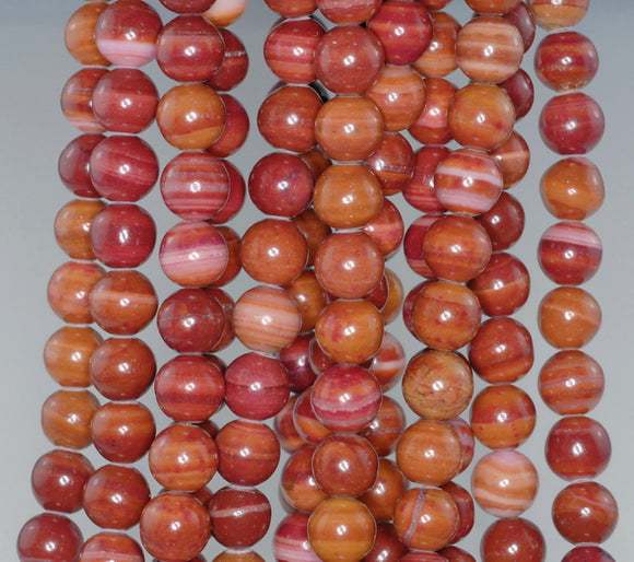 9MM Red Zebra Jasper Gemstone ROUND Loose Beads 15 inch Full Strand (90184775-A126)