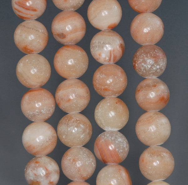 10MM Light Yellow Zebra Jasper Gemstone ROUND Loose Beads 15.5 inch Full Strand (90184776-A126)