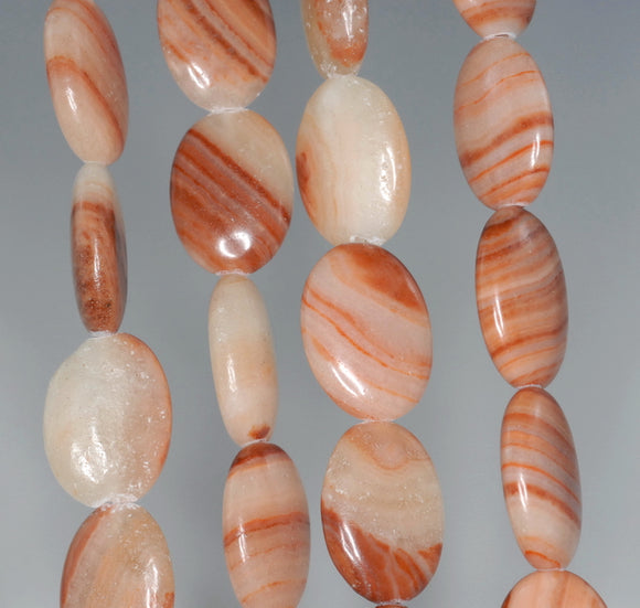 18 x 13MM Red Zebra Jasper Gemstone OVAL Loose Beads 15.5 inch Full Strand (90184781-A127)