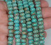 8 x 5 - 9 x 6MM Boulder Creek Turquoise Gemstone RONDELLE Loose Beads 16 inch Full Strand (90184790-A127)