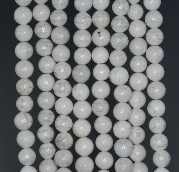 6MM Howlite Gemstone ROUND Loose Beads 15.5 inch Full Strand (90184793-A128)