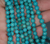 6MM Turquoise Howlite Gemstone ROUND Loose Beads 15.5 inch Full Strand (90184815-A129)