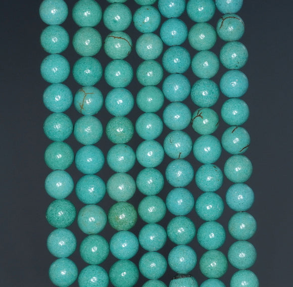 6MM Turquoise Howlite Gemstone ROUND Loose Beads 15.5 inch Full Strand (90184820-A129)