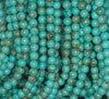 6MM Turquoise Howlite Gemstone ROUND Loose Beads 16 inch Full Strand (90184823-A129)