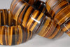 25X14-25X10MM Yellow Tiger Eye Gemstone Bracelet Loose Beads 8 inch Half Strand (90189776-B97)