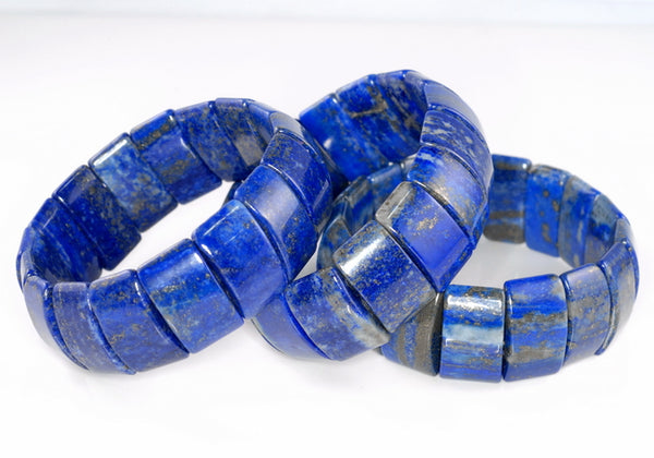 24X14-24X11MM Lapis Lazuli Gemstone Bracelet Loose Beads 8 inch Half Strand (90189778-B97)